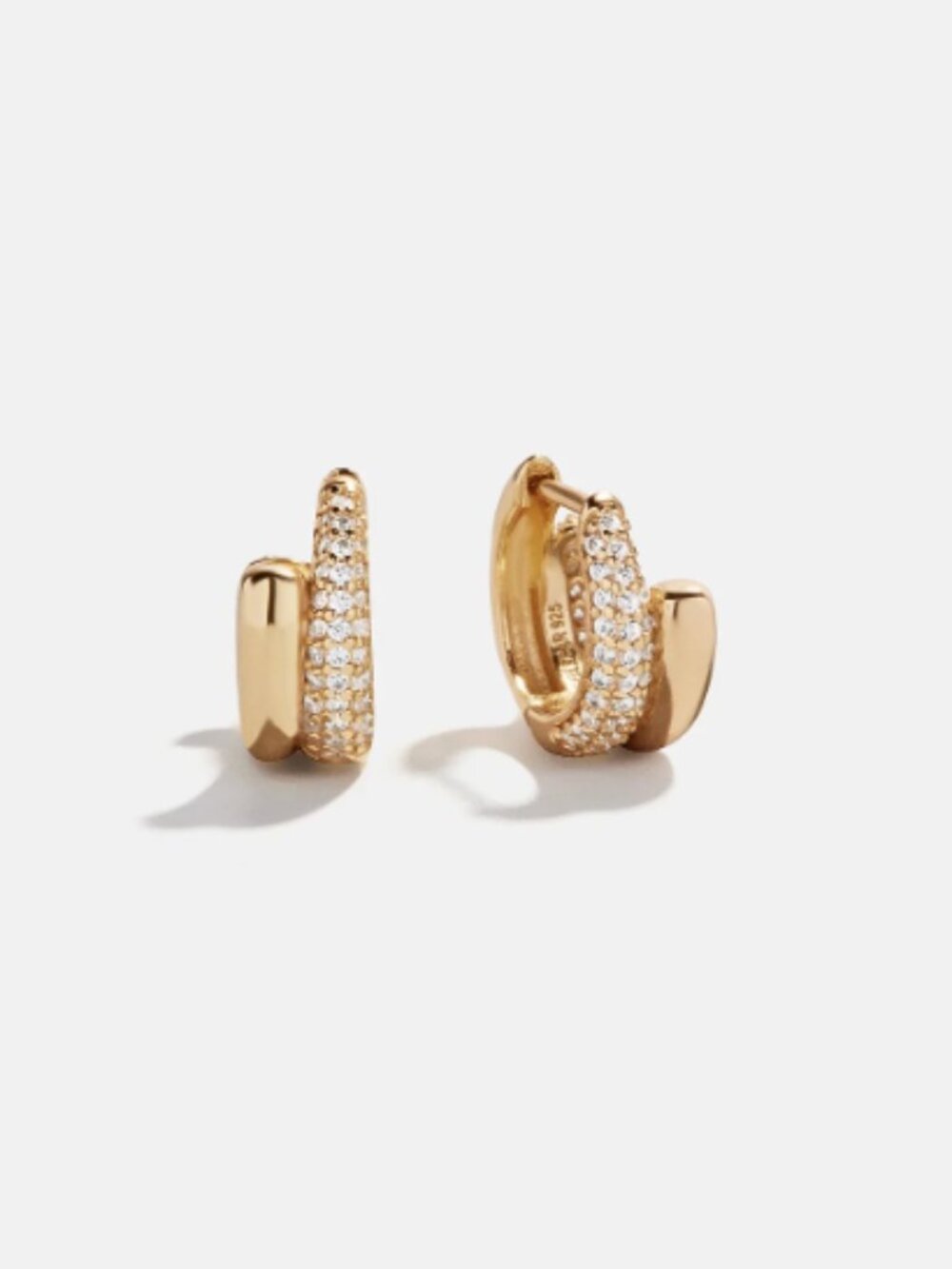 Maddison 18K Gold Huggie Earrings | Baublebar